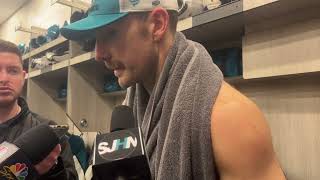 Goodrow on Sharks Comeback Struggles in Shootout Loss [upl. by Ahsiekahs]