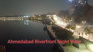 Ahmedabad Riverfront Night View Gujarat India [upl. by Ruosnam]