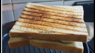 How To Toast Bread with a Pan Griddle pan club sandwich [upl. by Amalea]