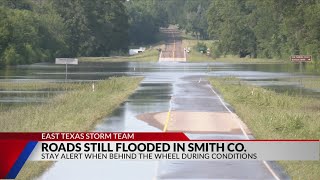 East Texas flooding persists following weekend storm [upl. by Relyhs]