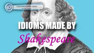 Idioms Coined by Shakespeare [upl. by Durward]