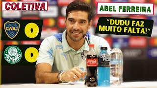 COLETIVA ABEL FERREIRA  AO VIVO  BOCA JUNIORS 0 X 0 PALMEIRAS  PÓS JOGO [upl. by Latoniah]