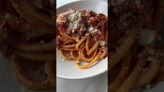 Bucatini Amatriciana 🇮🇹 Recipe in description [upl. by Ellener]