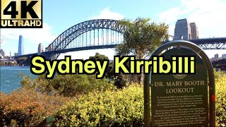 4K SYDNEY WALK  KIRRIBILLI  Protest at Kirribilli House  Jeffrey st Wharf  Kirribilli Wharf [upl. by Rj830]