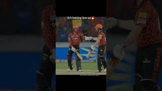 Srh batting line up 🔥 srh sunrisershyderabad cricket ipl bcci prithvishaw [upl. by Yremrej]