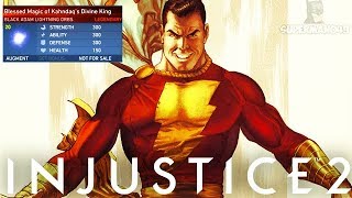 Soul Of Shazam Ability Powers Legendary Black Adam  Injustice 2 quotBlack Adamquot Legendary Gear [upl. by Colman]