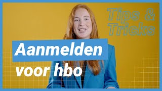 Aanmelden voor hbo  Tips amp Tricks [upl. by Ytram]