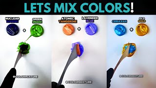 Mixing colors for new paint colors colorpalette colormixing satisfying [upl. by Shaughnessy]