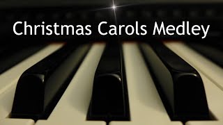 Christmas Carols Medley  5 piano instrumental carols with lyrics [upl. by Burnham]