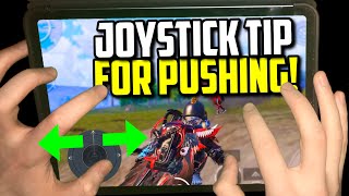 BEST JOYSTICK MOVEMENT FOR PUSHING ENEMIES WITH HANDCAM  PUBG Mobile [upl. by Kennan]