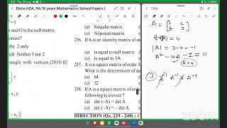 NDA PYQMatrices and Determinants DE [upl. by Lesya]