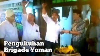 Pengukuhan Brigade Yoman di Rumah Budaya Tjokrodipo Kalikepuh Kelurahan Sindurjan  Purworejo [upl. by Karwan]