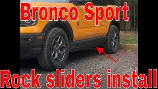 Bronco Sport upgrade rock sliders [upl. by Eckmann]