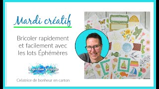 Bricoler facilement avec les lots Éphémères  StampinUp [upl. by Anauqal]