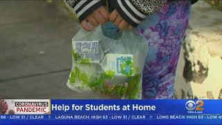 LAUSD Begins GrabAndGo Meal Program [upl. by Einattirb]