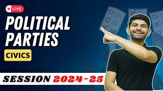 Political Parties  Live Poll Session PYQs and MIQs  Civics Class 10 202425 [upl. by Tychon]