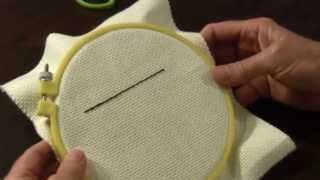 Embroidery Stitch  Double Running Embroidery Stitch Holbein Stitch [upl. by Tatman]