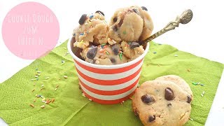 Der BESTE rohe KEKSTEIG zum LÖFFELN  Edible Cookie Dough  vegan [upl. by Dougy]