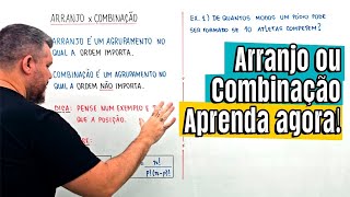 Arranjo ou Combinação Fácil Nunca mais confunda [upl. by Eisoj]