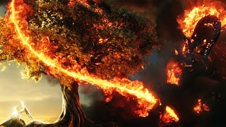 Balrog Scene in 4K  The Rings of Power LOTR  S1E05 [upl. by Olwena]