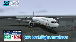 RFS  Real flight simulator –Air CanadaMumbai to VancouverFull flightb777300FullHDRealRoute [upl. by Shevlo]