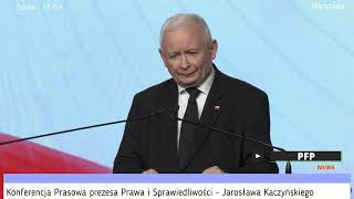 Konferencja Jarosława Kaczyńskiego [upl. by Selfridge]