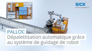 Dépalettisation automatique avec le système de guidage de robot PALLOC [upl. by Maltzman848]