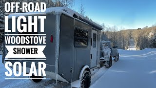 FULL TOUR Small Cargo Trailer to Camper Conversion [upl. by Dallas888]