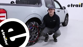 etrailer  How to Install the pewag Snox Pro Tire Chains on a 2022 Ford Maverick [upl. by Selry]