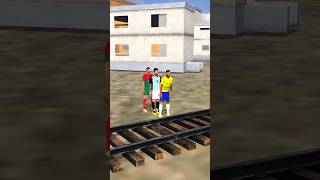 help ronaldo for crossing rail road🪜✅ shorts trendingshorts [upl. by Fillander]