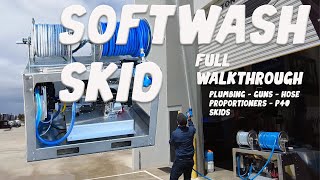 SoftWash Skid Full Walk Through  How to Plumb your P40 and Porportioner [upl. by Etienne]