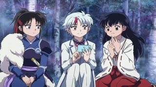 Hanyo No Yashahime Sengoku Otogizoushi  Towa le muestra su familia actual a Kagome [upl. by Ambur]