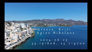 Graikija Kreta Agios Nikolaos miestas [upl. by Normac]