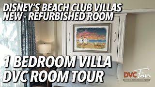 Tour a Refurbished 1Bedroom Deluxe DVC Villa at Disneys Beach Club [upl. by Bacon]