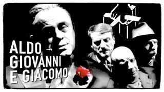 Il Padrino  Maurizio Crozza con Aldo Giovanni e Giacomo a LA7 [upl. by Kung]