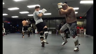 Day 4 of Training For MMA Fight as a 40 Year Old Heavyweight  Three Rounds of Sparring After Class [upl. by Marlin641]