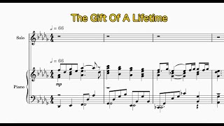 The Gift Of A Life Time Female Solo  Sheet Music [upl. by Ekeiram]