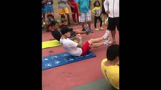 Manny Pacquiao and George Kambosos Jr Insane Ab Workout In Front Of Crowd [upl. by Nnagrom910]