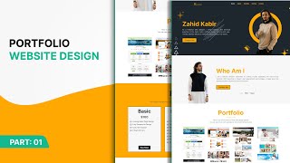 Wordpress Portfolio Website Design Bangla 01 Hopmepage Design  Moshiur Masud [upl. by Nairim]