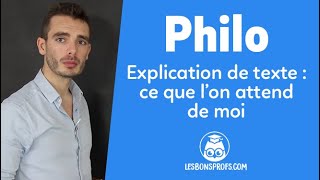 Explication de texte  ce que l’on attend de moi  Philosophie  Terminale  Les Bons Profs [upl. by Richlad]