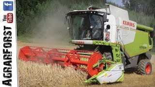 Getreideernte 2018  CLAAS LEXION im Kampf gegen die Gerste [upl. by Elva555]