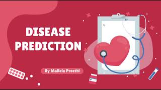 Disease prediction ML Project [upl. by Akima267]