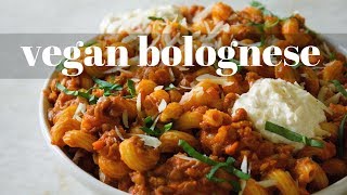 DELICIOUS LENTIL BOLOGNESE VEGANMAS 4  PLANTIFULLY BASED [upl. by Ahsircal]