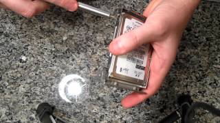 How to Remove Hard Drive from Dell Inspiron Laptop Model 1100 [upl. by Khalsa]