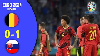 🔴MATCH RESULT SLOVAKIA VS BELGIUM IN EURO 2024  SLOVAKIA WIN [upl. by Laicram9]