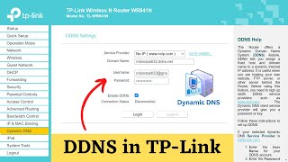 How to Setup DDNS Dynamic DNS on TPLink Router [upl. by Yoj]