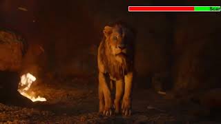 The Lion King 2019 Final Battle with healthbars [upl. by Ojybbob]