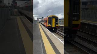 Class 159 coming into Basingstoke railway britishrailways train trainspotter railroad british [upl. by Aizatsana602]