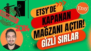 ETSY Kapanan Mağaza Açtırma 2024  ETSY SUSPEND SORUNU [upl. by Shayne]