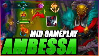 YENİ ŞAMPİYON ARCANE AMBESSA MID KUSURSUZ OYNANIŞ  Wild Rift [upl. by Eimorej]